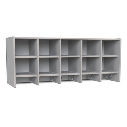 10 Section Wall Mount Coat Locker