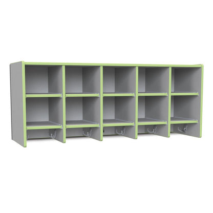10 Section Wall Mount Coat Locker