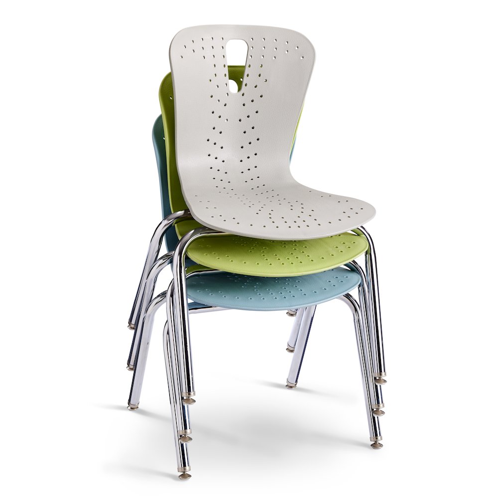 Berries Flow Chair - 18" Seat Height - Gray