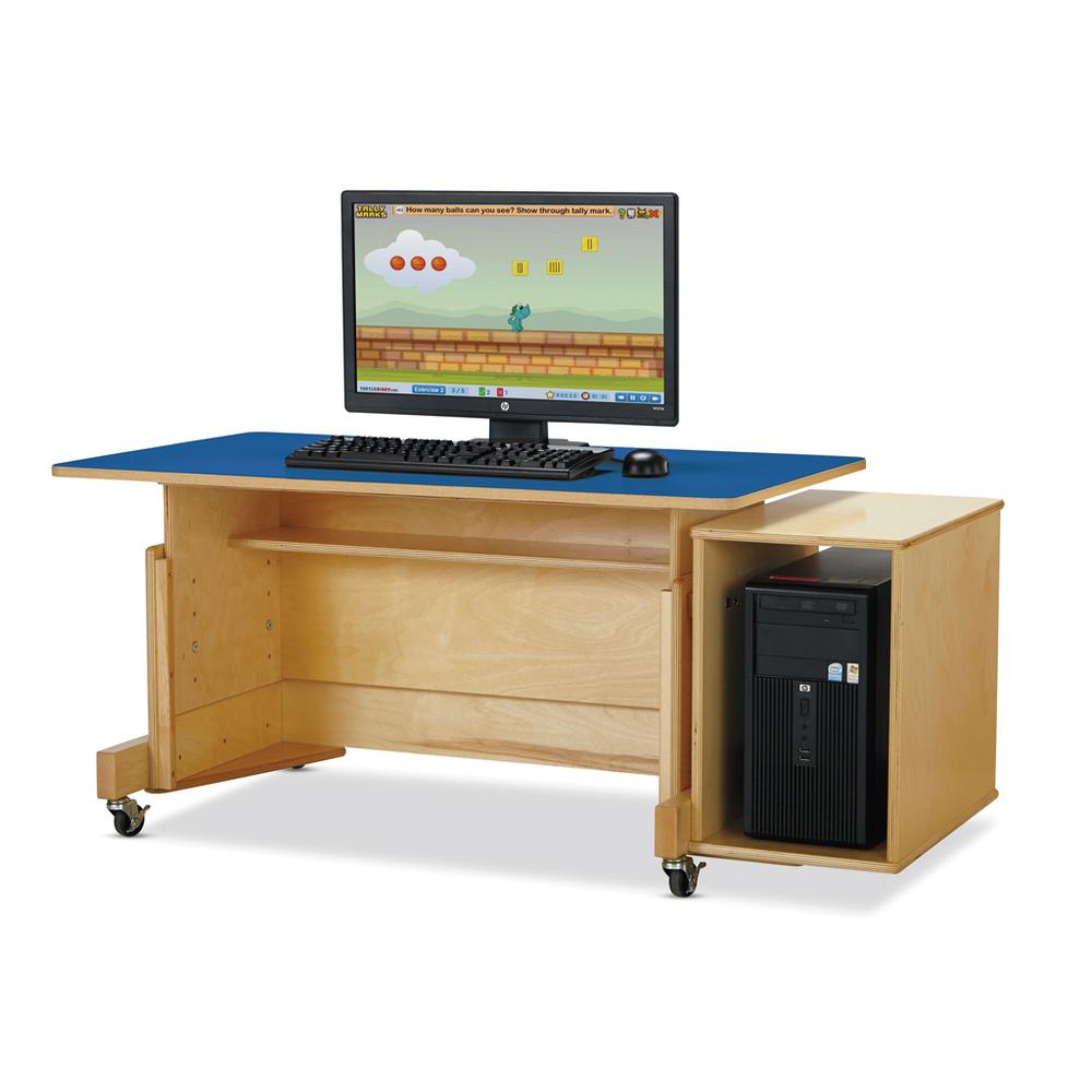 Apollo Double Computer Desk - White Top