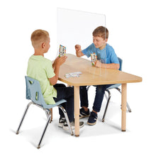 Jonti-Craft® See-Thru Table Divider Shields - 2 Station with Opening - 23.5" x 8" x 23.5"
