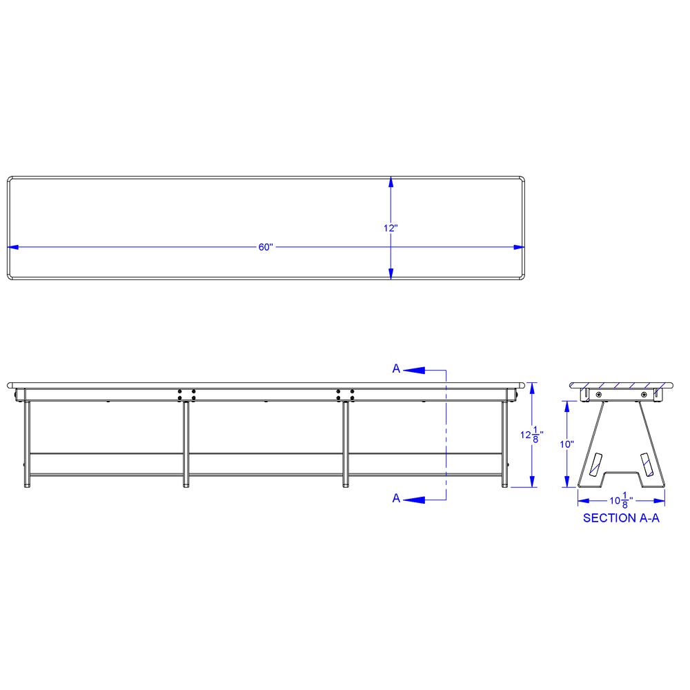 EverPlay Large Outdoor Table and Bench Set