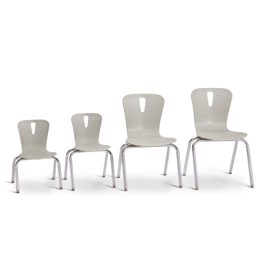Berries Flow Chair - 16" Seat Height - Gray