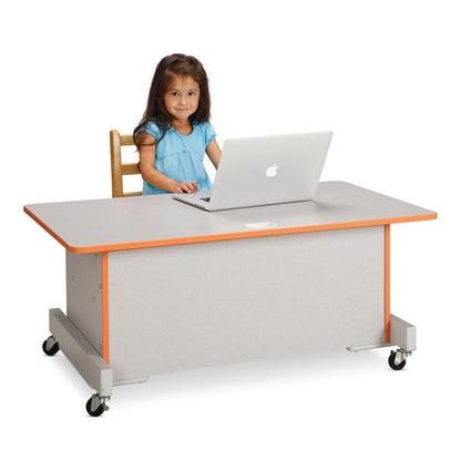 Apollo Single Computer Desk - Blue