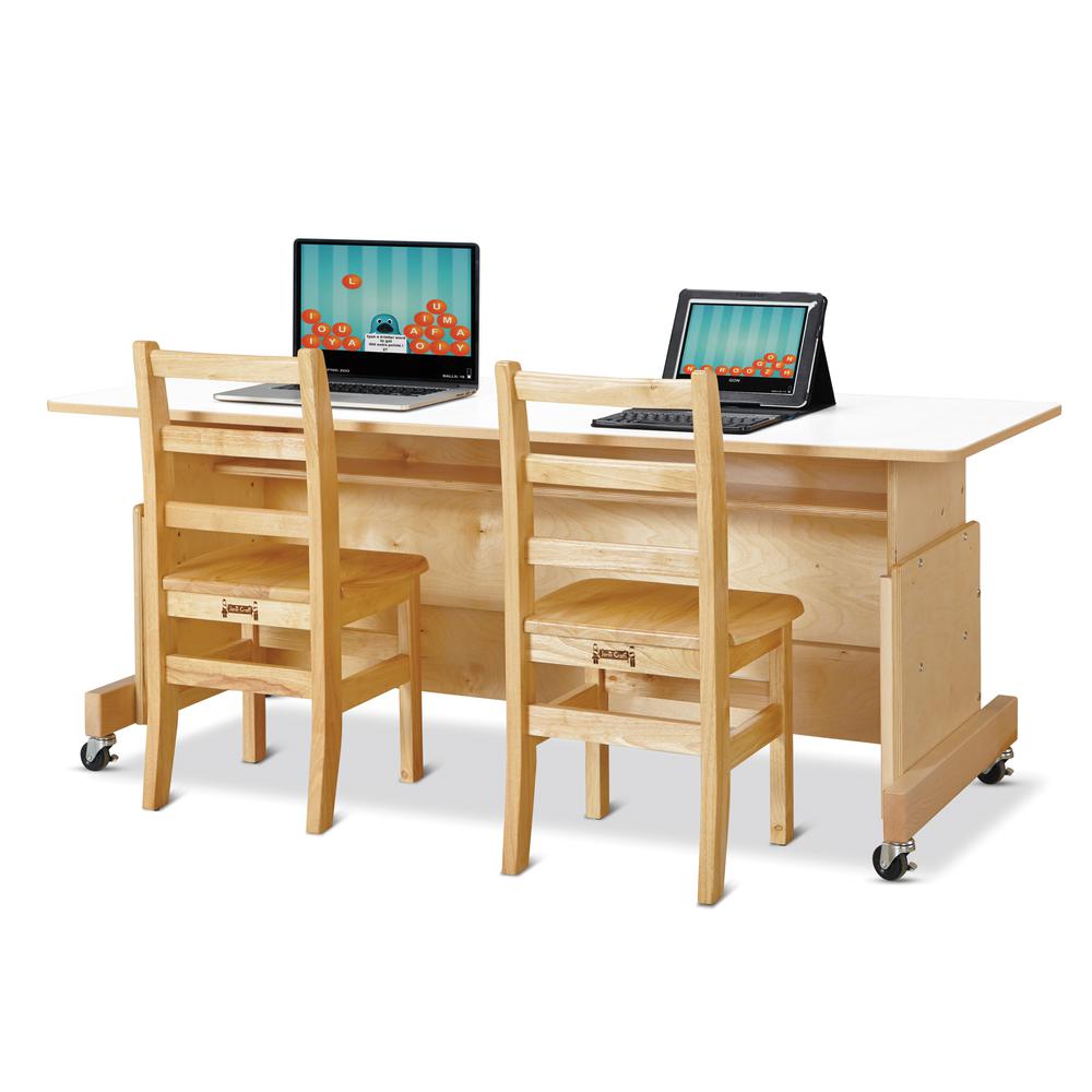 Apollo Single Computer Desk - Maple Top