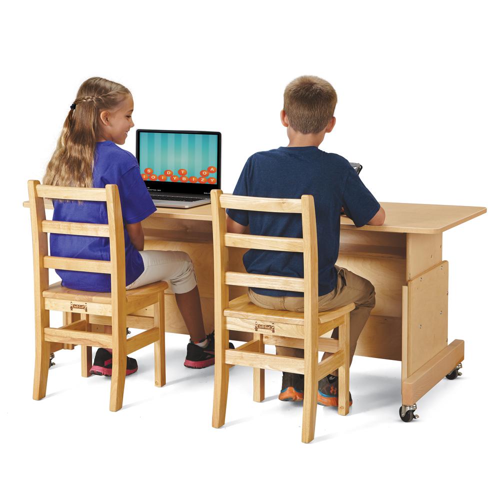 Apollo Single Computer Desk - Maple Top