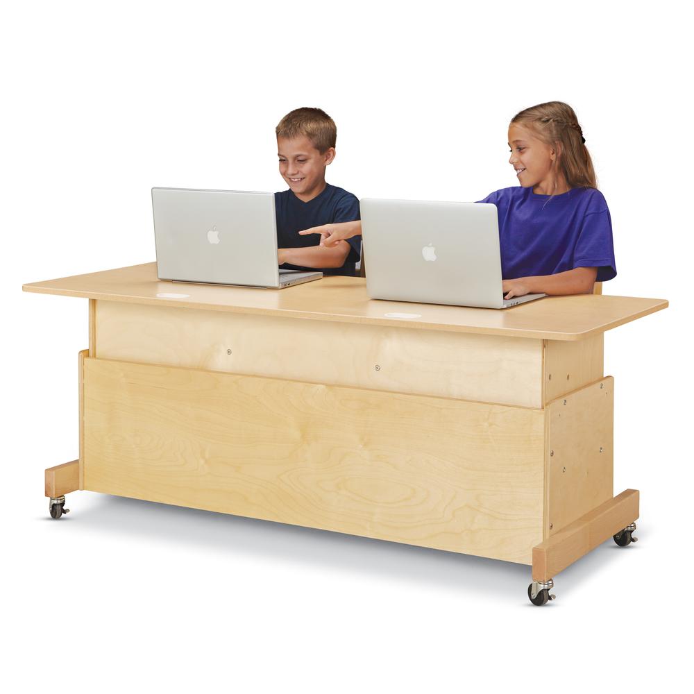 Apollo Single Computer Desk - Maple Top