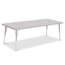 Berries® Rectangle Activity Table - 30" X 72", A-height - Driftwood Gray/Gray/Gray