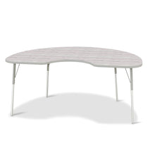 Berries® Kidney Activity Table - 48" X 72", A-height - Driftwood Gray/Gray/Gray