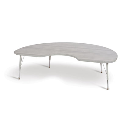 Berries® Kidney Activity Table - 48" X 72", E-height - Driftwood Gray/Gray/Gray
