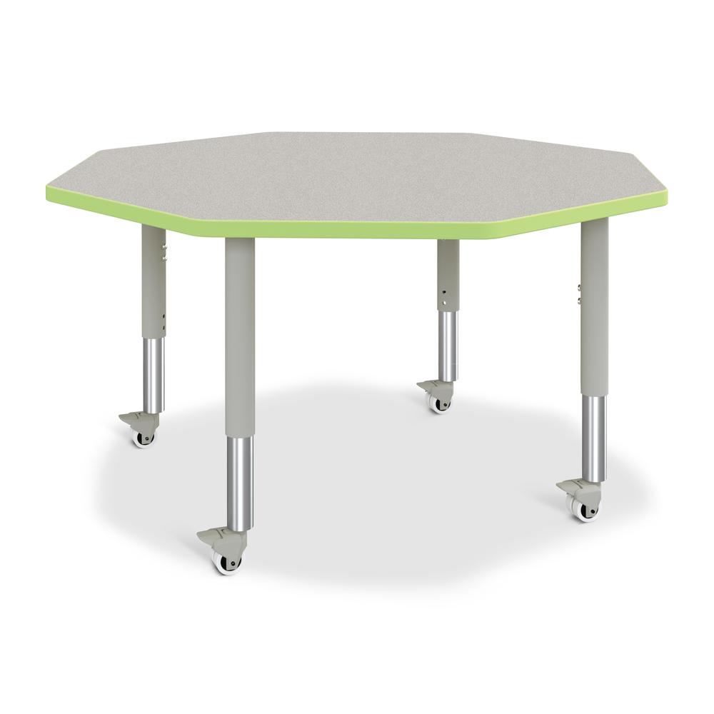 Octagon Activity Table - 48" X 48", Mobile