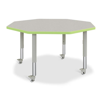 Octagon Activity Table - 48" X 48", Mobile