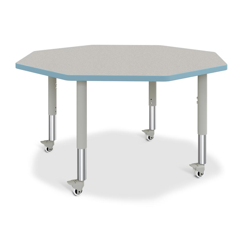Octagon Activity Table - 48" X 48", Mobile