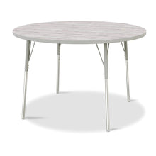 Berries® Round Activity Table - 48" Diameter, A-height - Driftwood Gray/Gray/Gray