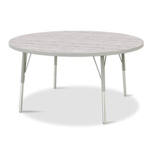 Berries® Round Activity Table - 48" Diameter, E-height - Driftwood Gray/Gray/Gray