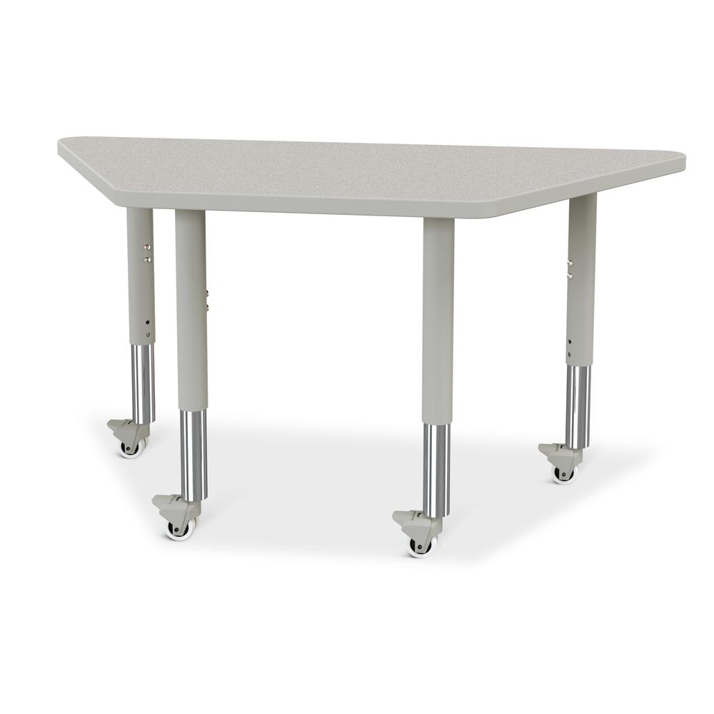 Trapezoid Activity Tables - 24" X 48", Mobile