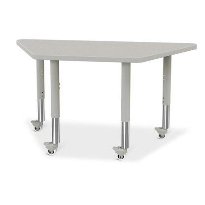 Trapezoid Activity Tables - 24" X 48", Mobile