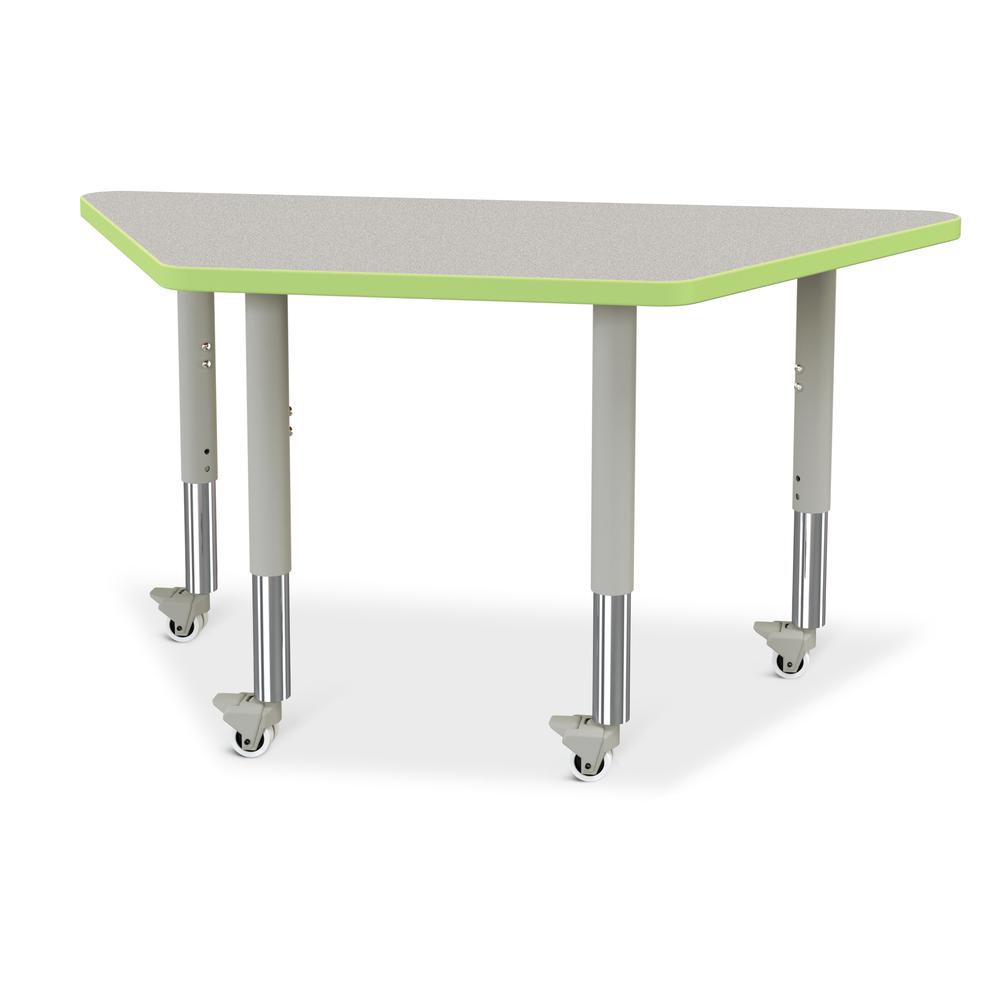 Trapezoid Activity Tables - 24" X 48", Mobile