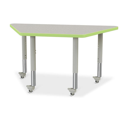 Trapezoid Activity Tables - 24" X 48", Mobile