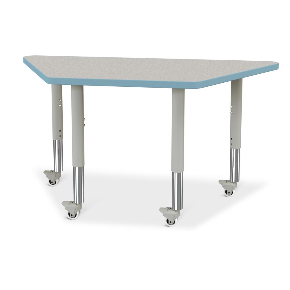 Trapezoid Activity Tables - 24" X 48", Mobile