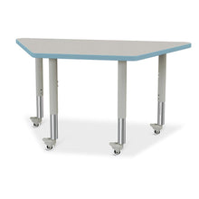 Trapezoid Activity Tables - 24" X 48", Mobile