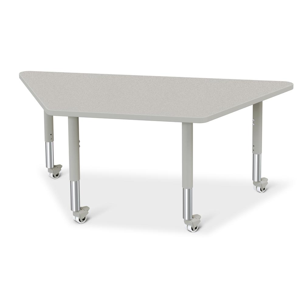 Trapezoid Activity Tables - 30" X 60", Mobile