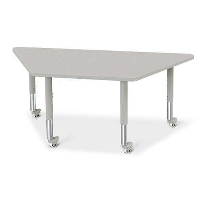 Trapezoid Activity Tables - 30" X 60", Mobile