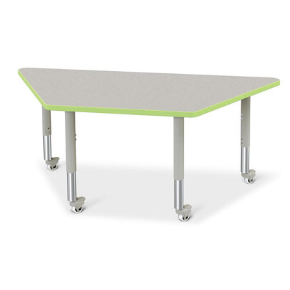 Trapezoid Activity Tables - 30" X 60", Mobile