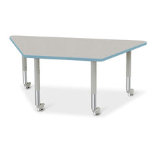 Trapezoid Activity Tables - 30" X 60", Mobile