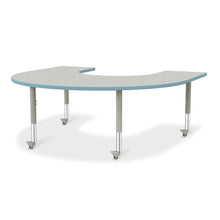 Horseshoe Activity Table - 66" X 60", Mobile