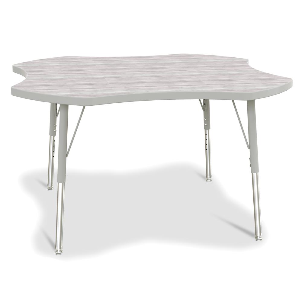 Berries® 4-Leaf Activity Table - E-height - Driftwood Gray/Gray/Gray