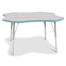 Berries® 4-Leaf Activity Table - E-height - Driftwood Gray/Coastal Blue/Gray