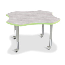 Berries® 4-Leaf Activity Table - Mobile - Driftwood Gray/Key Lime/Gray