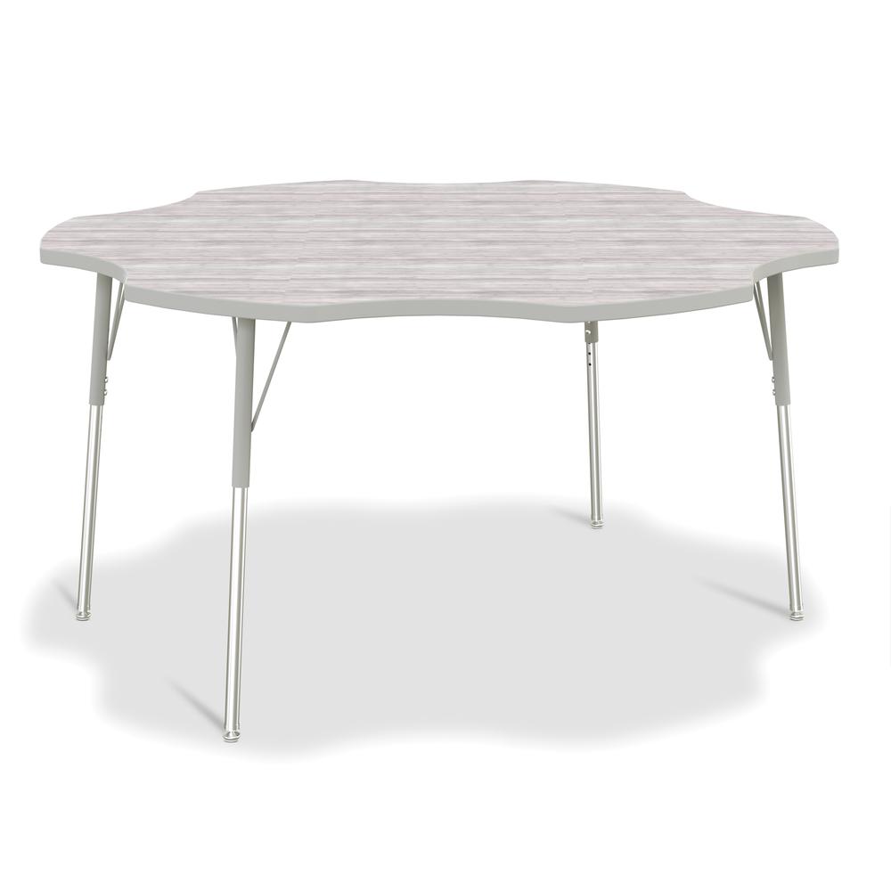 Berries® 6-Leaf Activity Table - A-height - Driftwood Gray/Gray/Gray
