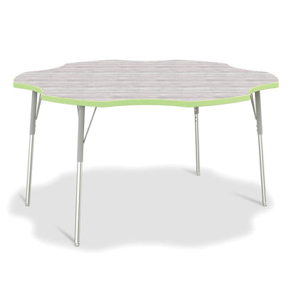 Berries® 6-Leaf Activity Table - A-height - Driftwood Gray/Key Lime/Gray