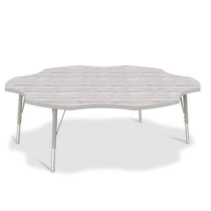 Berries® 6-Leaf Activity Table - E-height - Driftwood Gray/Gray/Gray