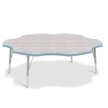 Berries® 6-Leaf Activity Table - E-height - Driftwood Gray/Coastal Blue/Gray