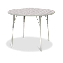Berries® Round Activity Table - 42" Diameter, A-height - Driftwood Gray/Gray/Gray