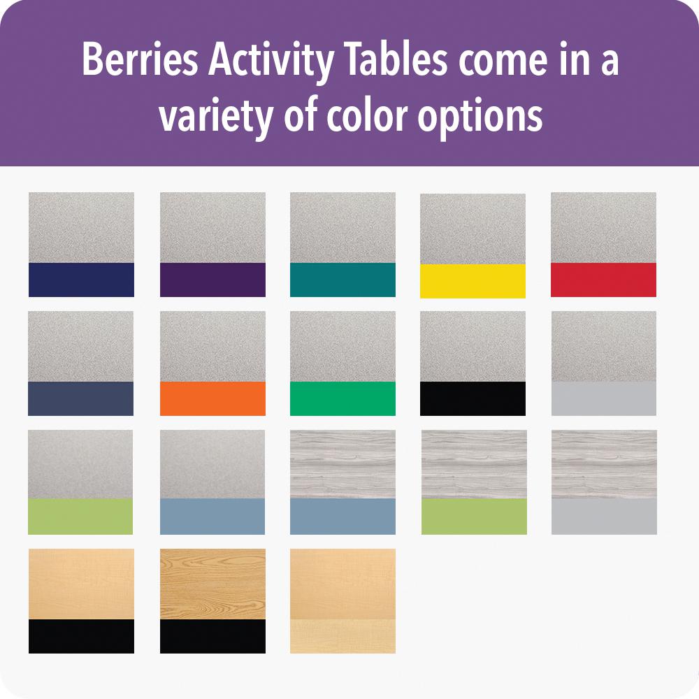Trapezoid Activity Tables - 24" X 48", A-height