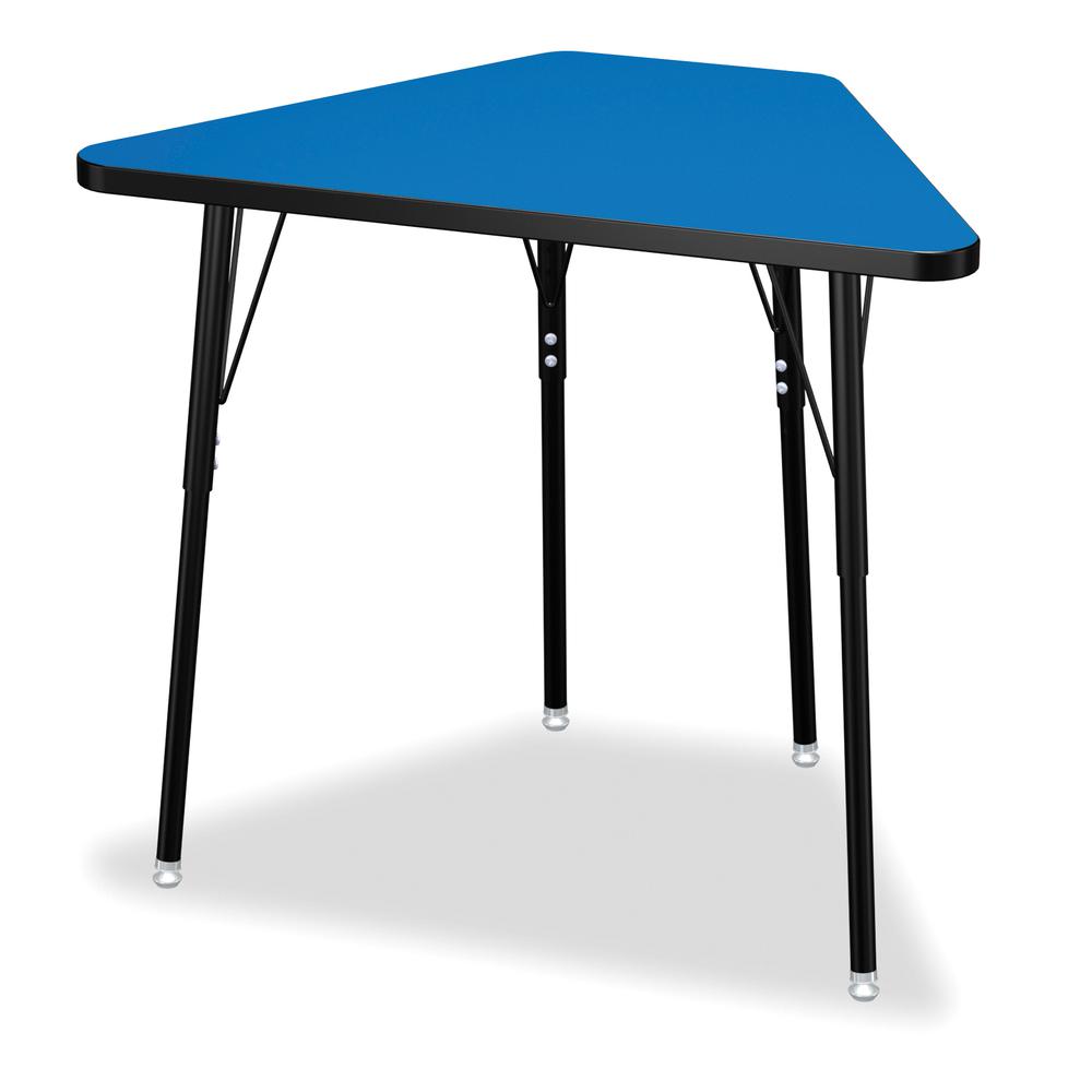 Tall Trapezoid Desk - Blue/Black/All Black