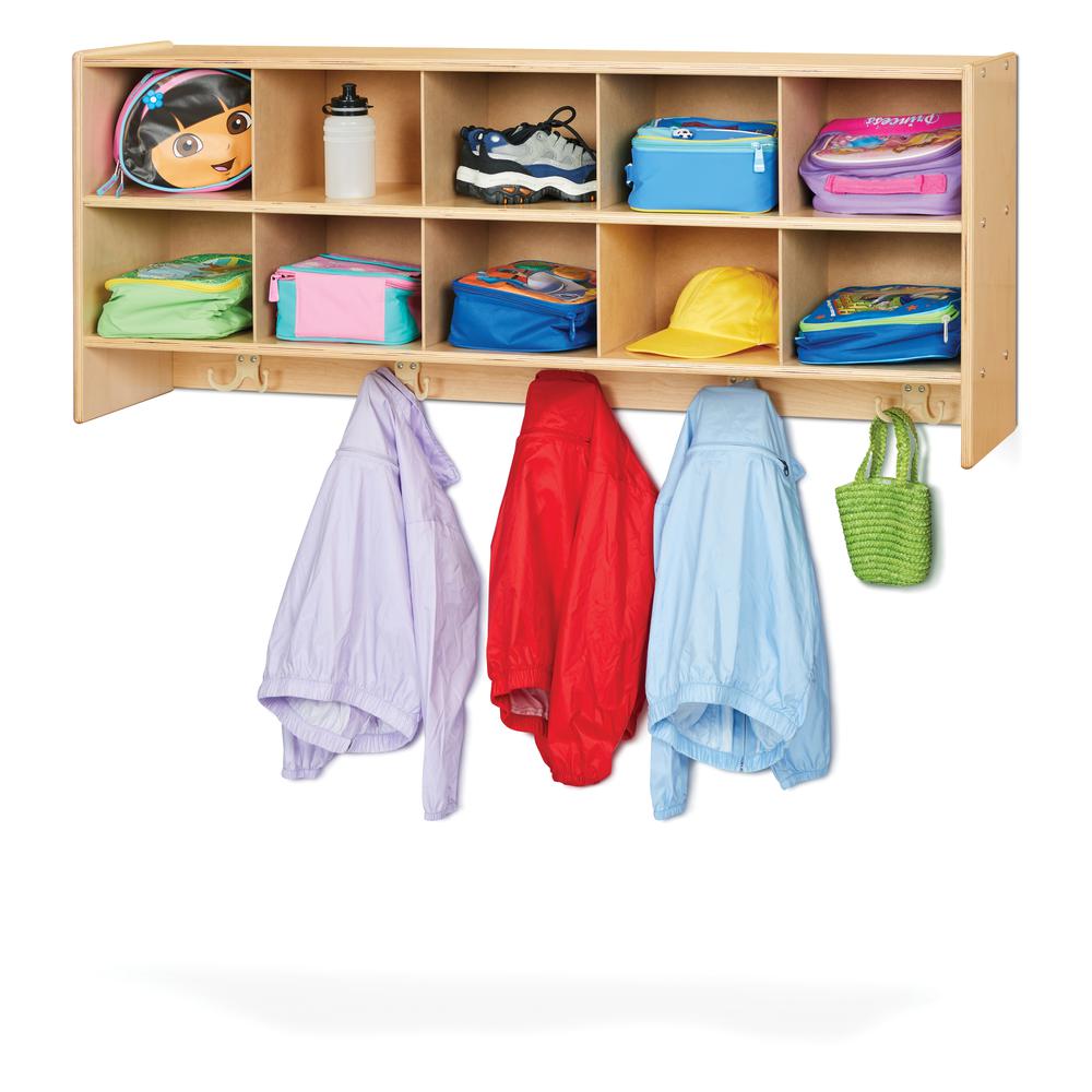 10 Section Wall Mount Coat Locker