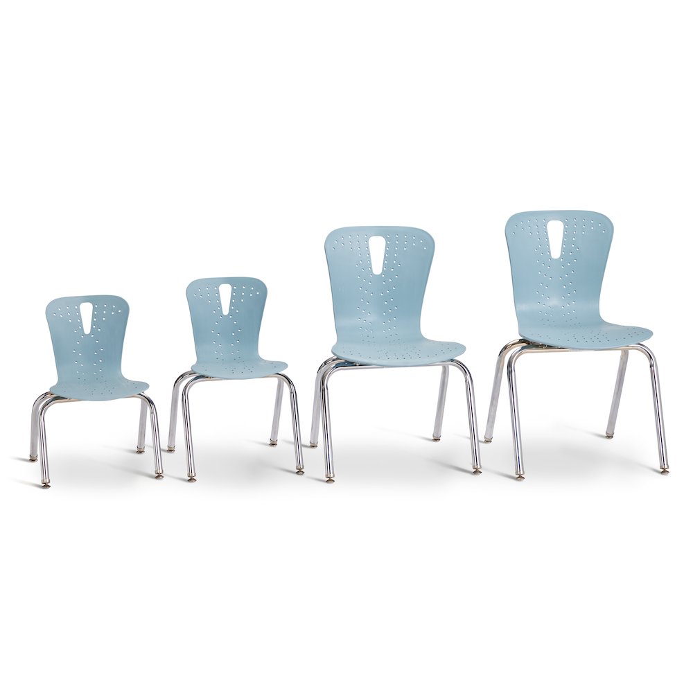 Berries Flow Chair - 12" Seat Height - Coastal Blue