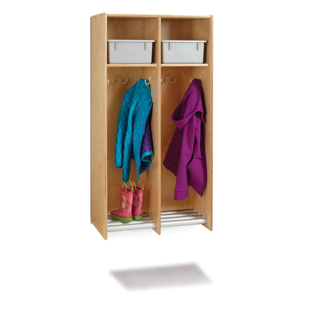 Jonti-Craft® 2 Section Hanging Locker - without Tubs