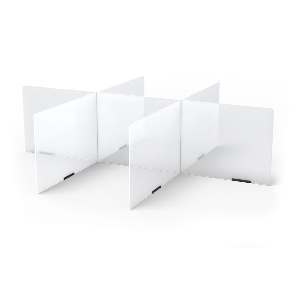 Jonti-Craft® See-Thru Table Divider Shields - 6 Station - 58.5" x 47.5" x 16"