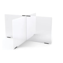 Jonti-Craft® See-Thru Table Divider Shields - 4 Station - 47.5" x 47.5" x 24"