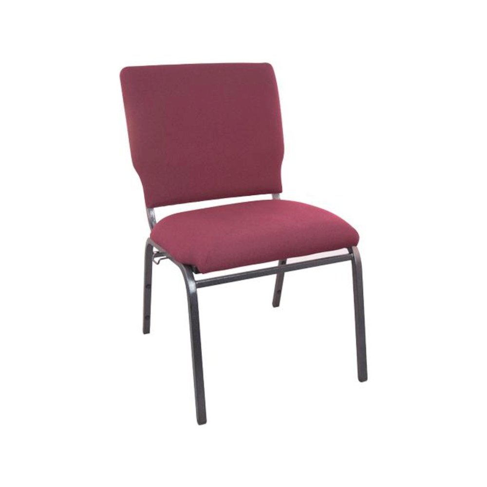 Maroon Multipurpose Church Chairs - 18.5 in. Wide