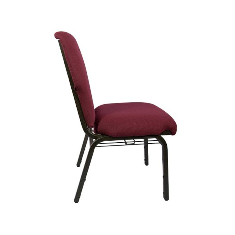 Maroon Church Chair - 21 in. Wide