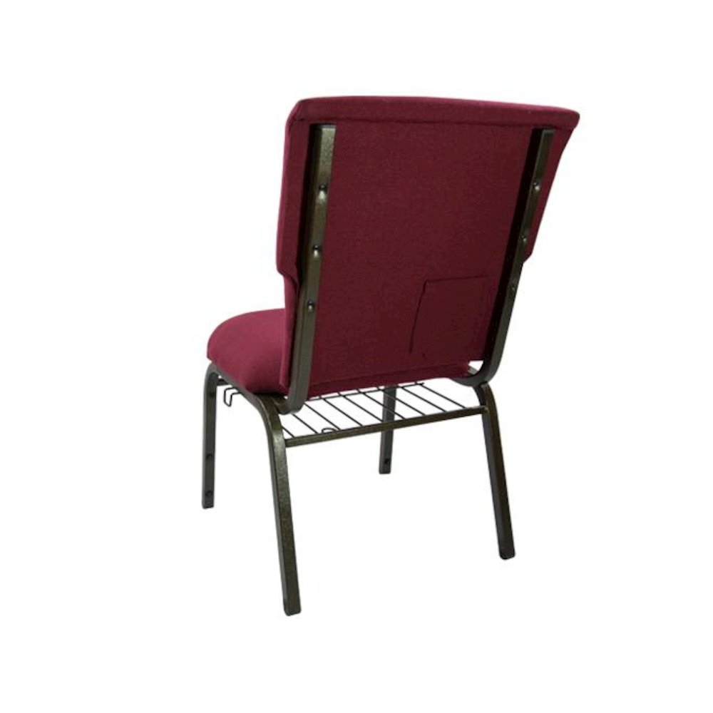 Maroon Church Chair - 21 in. Wide