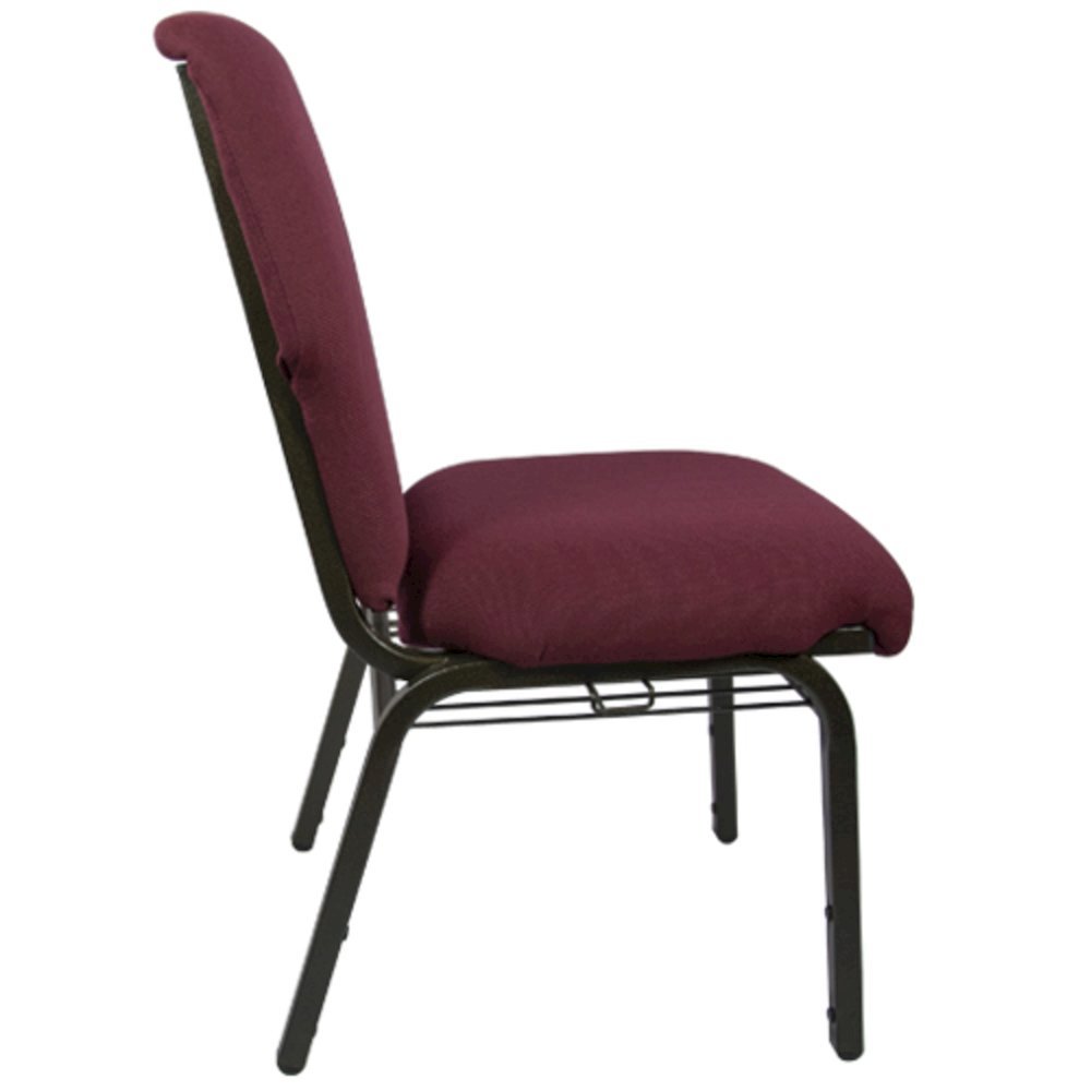 Maroon Church Chair - 21 in. Wide