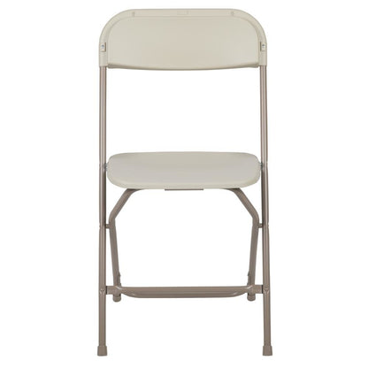 HERCULES Series 650 lb. Capacity Premium Beige Plastic Folding Chair